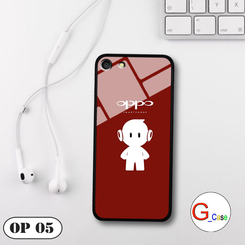 Ốp lưng oppo neo 7 - lưng kính in logo hãng điện thoại