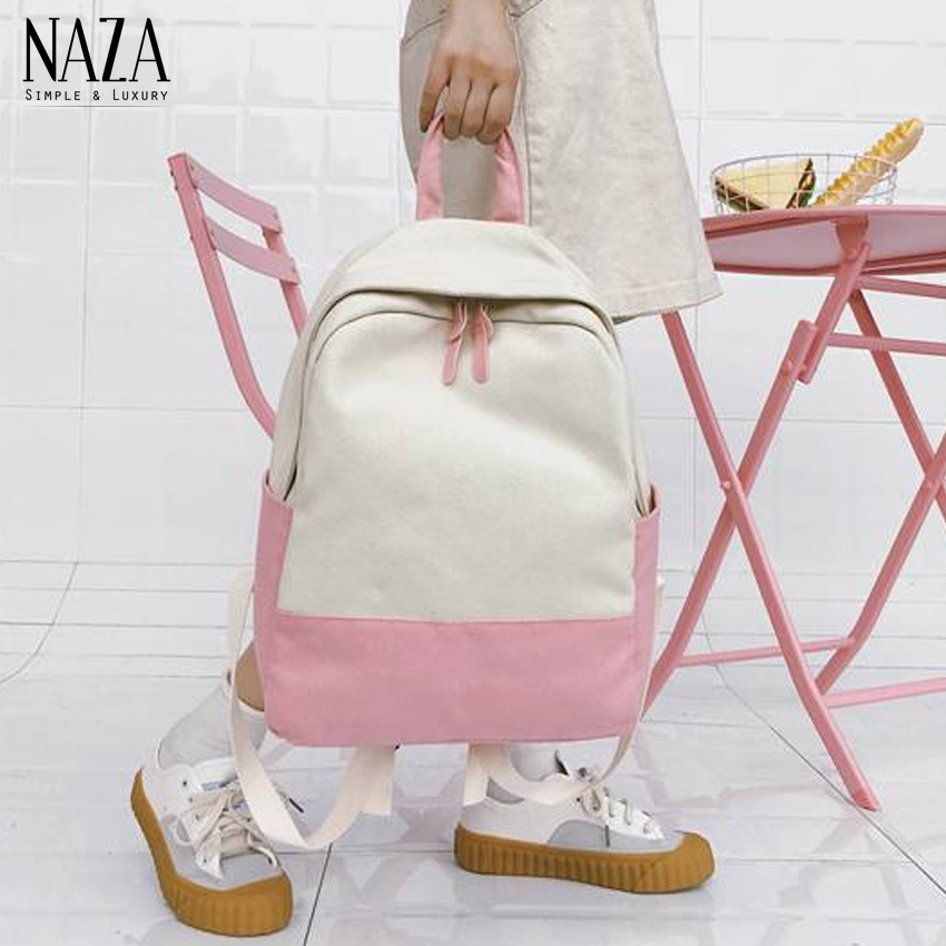Balo nữ Ulzzang đi học nhiều ngăn TN23. Balo nữ Hàn Quốc cute. Balo nữ. Balo nữ Ulzzang phong cách Hàn Quốc. Balo nữ thời trang vải dù - NAZA