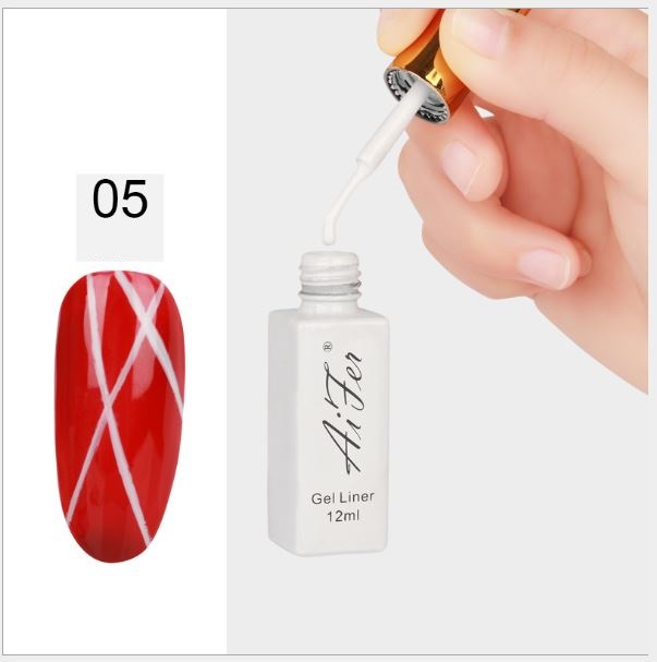 Cọ nét sơn siêu mảnh vẽ móng Aifer chai 12ml
