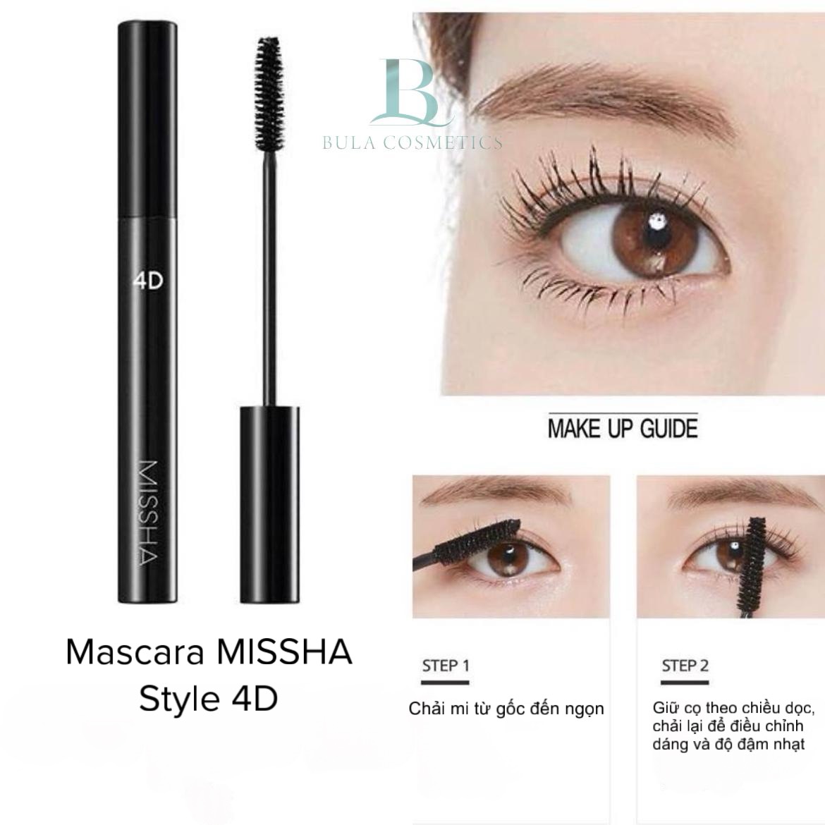 Chải chuốt mi Mascara Missha Style 4D 7g