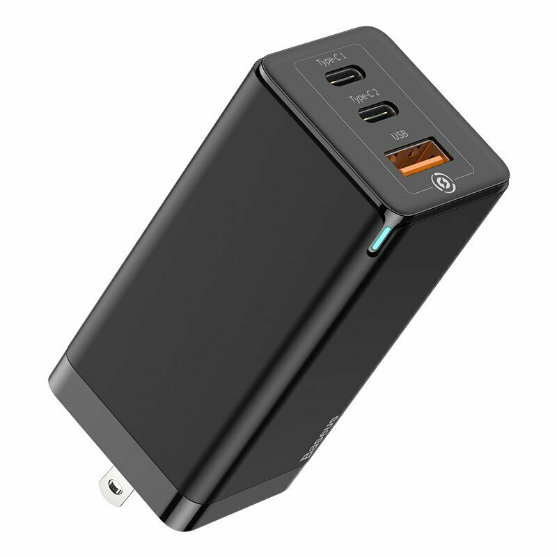 Bộ sạc nhanh Baseus GaN3 Pro Quick Charger 65W (Type Cx2 + USB , PD3.0/ PPS/ QC4.0/ SCP/ FCP Multi Quick Charge Protocol, GaN3 Technology)