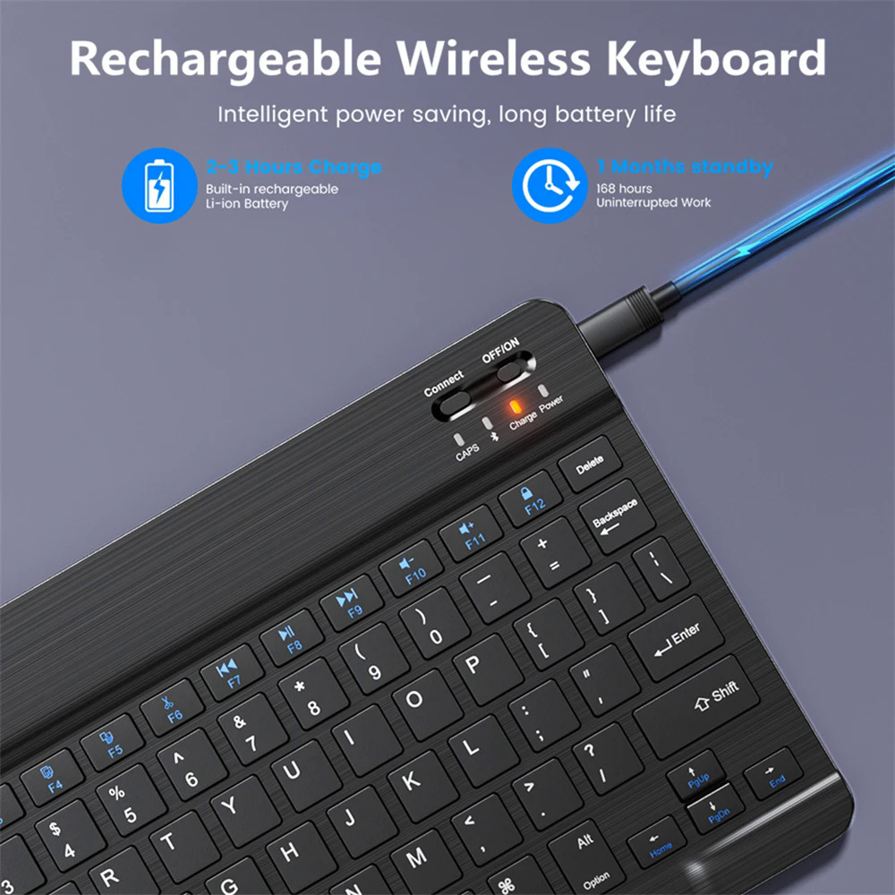 Bluetooth Wireless Keyboard Mouse For Android IOS Samsung Tablet For Air Pro Mini Russian Korean Keyboard