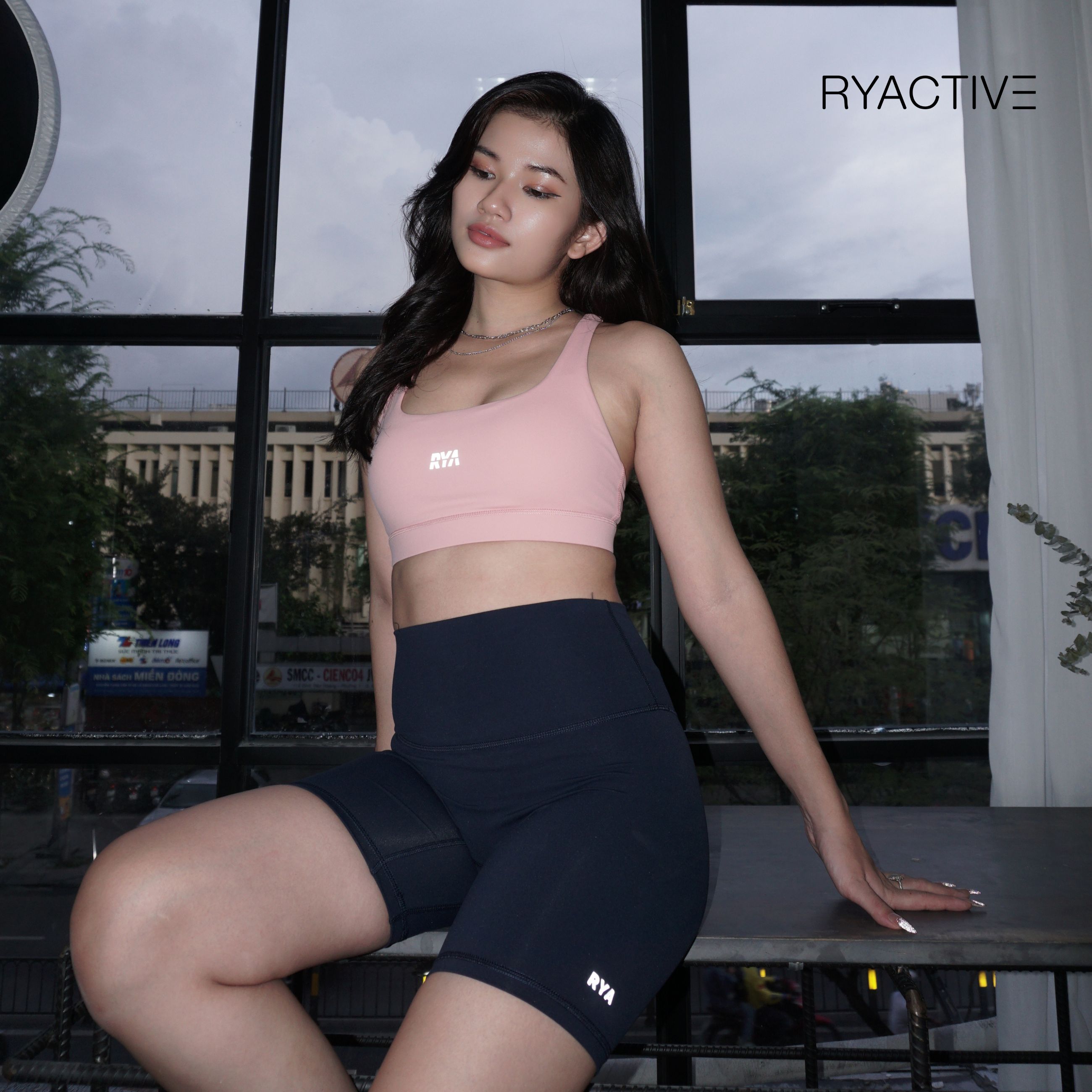 Áo ngực thể thao RYACTIVE - COOL SPORTBRA Candy Pink