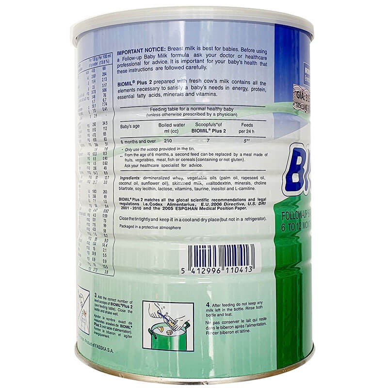 Sữa Biomil plus số 2 800g [Date 10/2025]