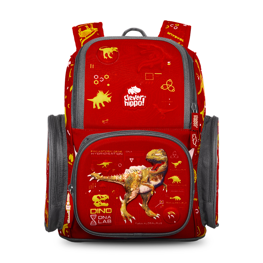 Balo CLEVER HIPPO Fancy - Khủng Long Chúa Tể Đỏ BD1107