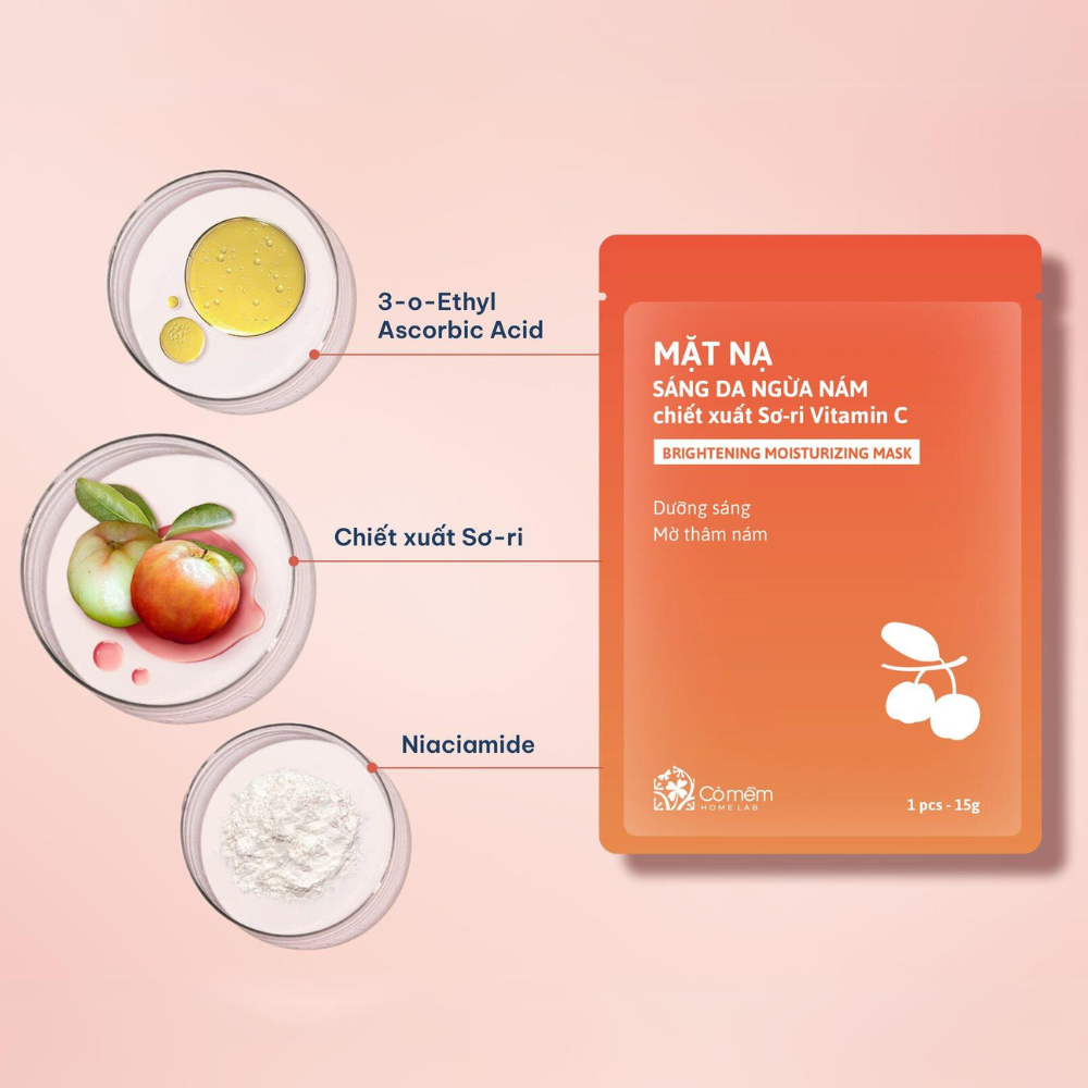 Combo 2 Mặt nạ Dưỡng Da Cỏ Mềm 15g