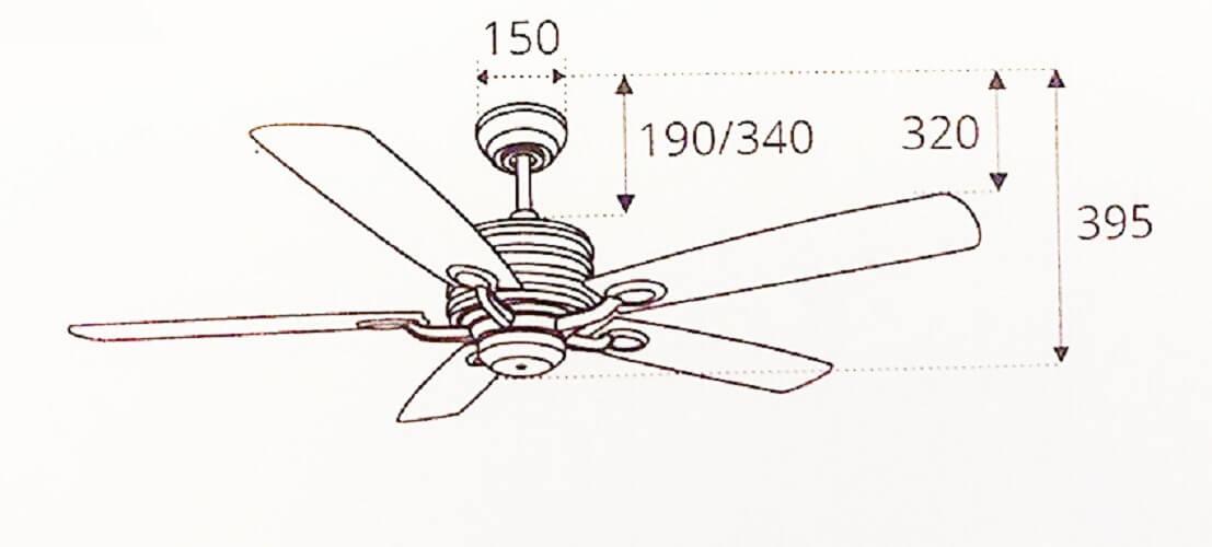 [HCM]Quạt trần Sinwa SP009 cánh 2 mặt