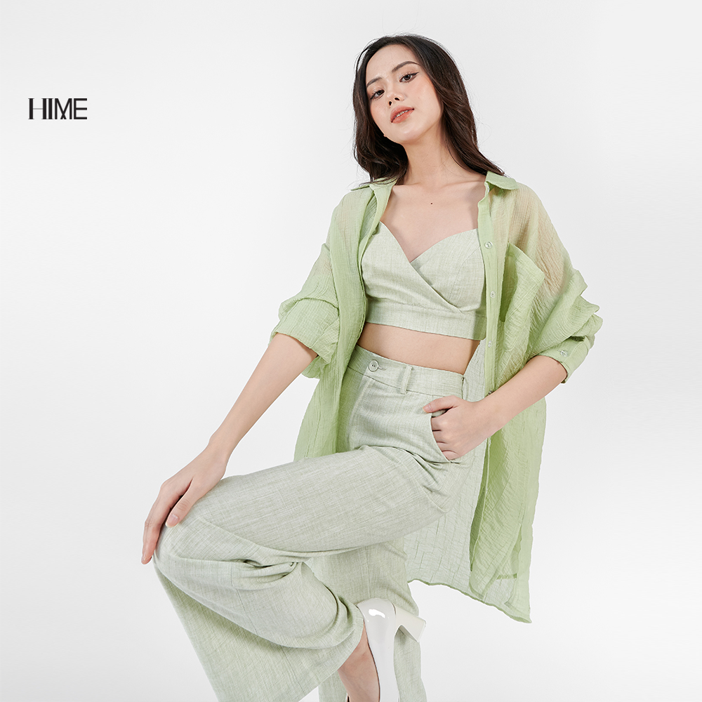 Áo sơ mi dáng rộng HIME H086