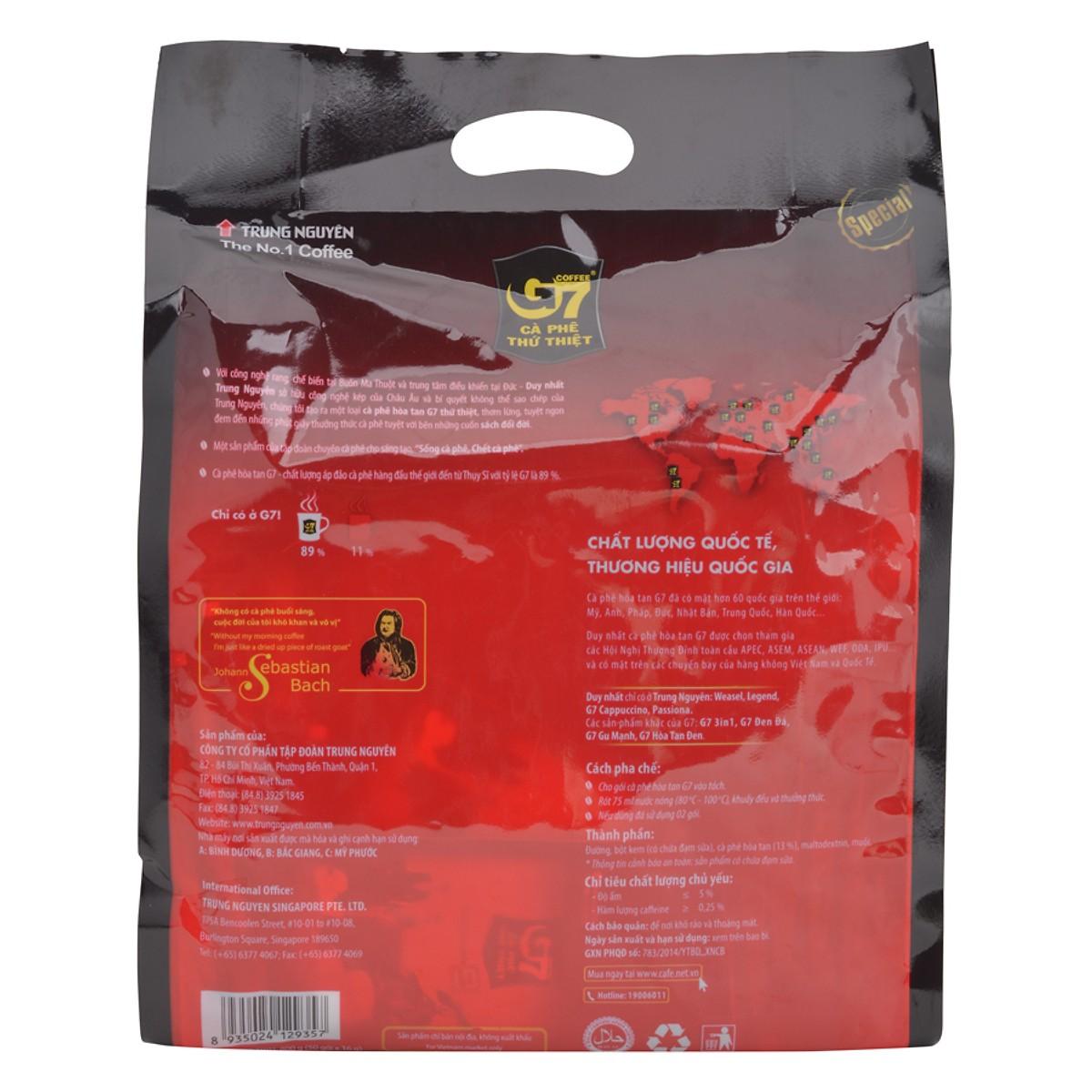 Cà Phê Sữa Hòa Tan G7 800g