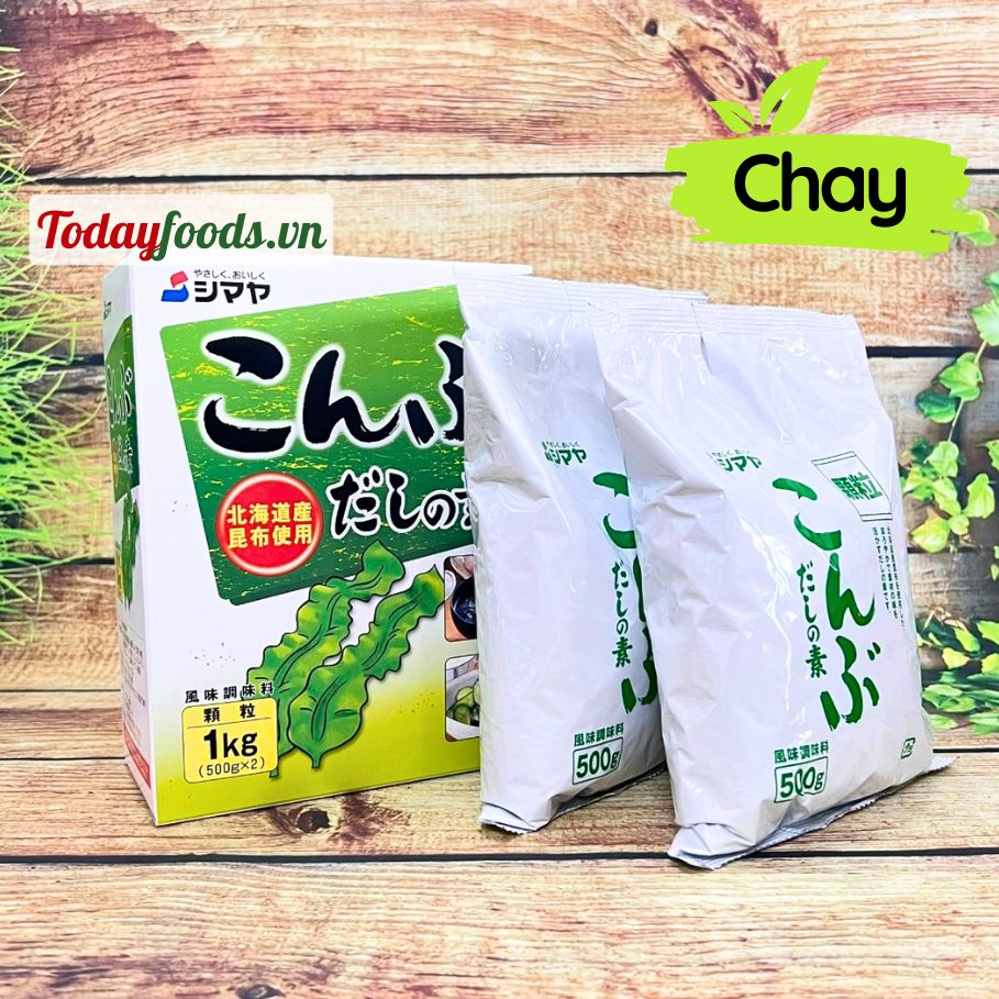 Hạt Nêm Rong Biển Kombu Dashi {Shimaya} (500G x 2 gói) 1KG
