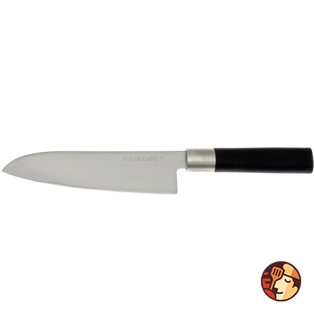 Dao Santoku KAI Wasabi Black 16.5 cm 6716S