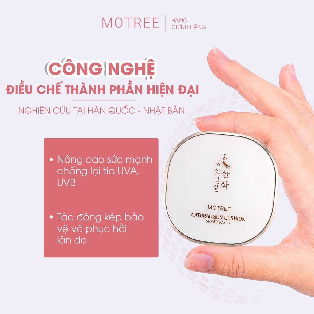 [HCM]Cushion chống nắng lựu sâm Motree 15gr spf50+++