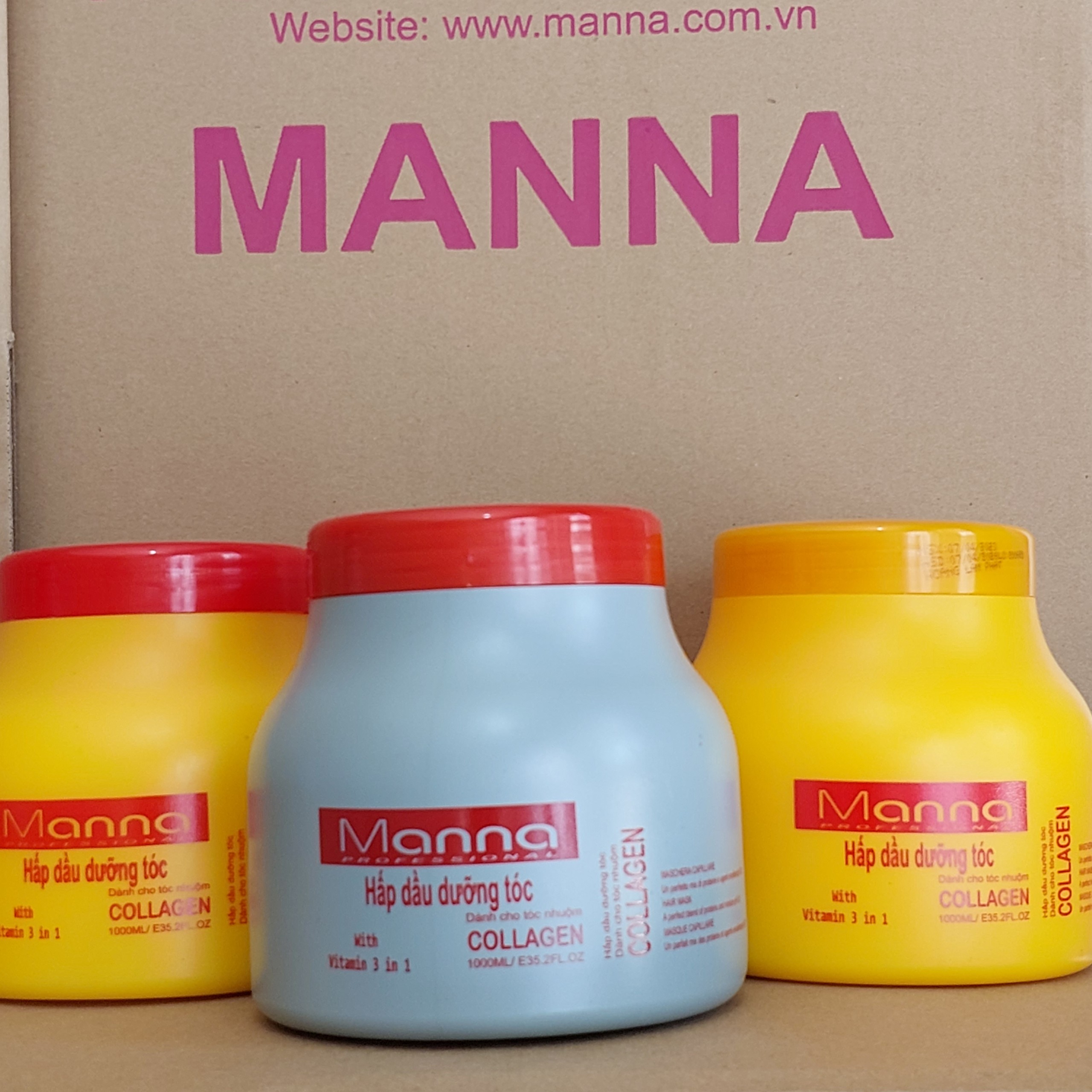 HẤP DẦU DƯỠNG TÓC MANNA ( DÀNH CHO TÓC HƯ TỔN ) 1000ML
