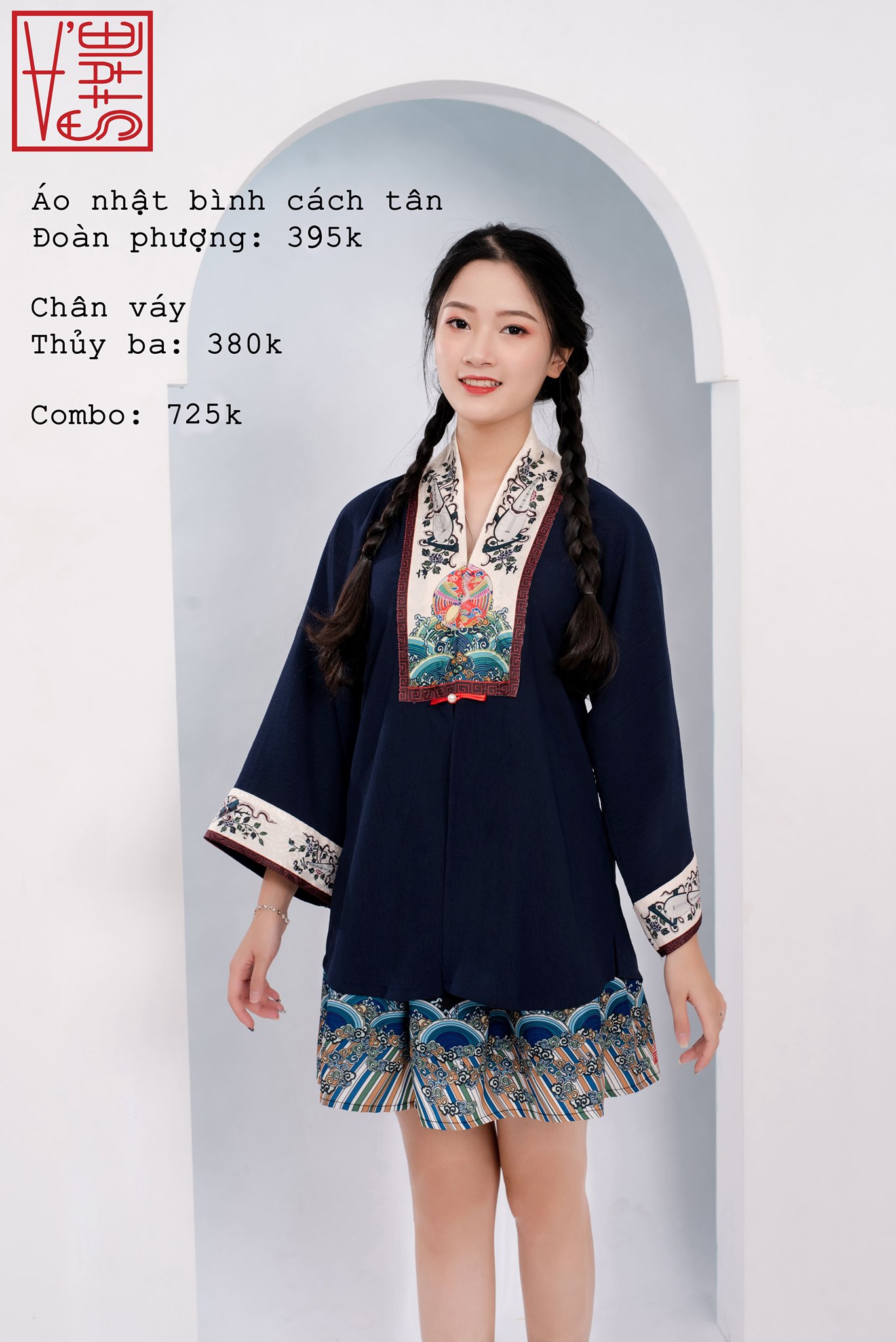 Áo Nhật Bình cách tân Đoàn phượng