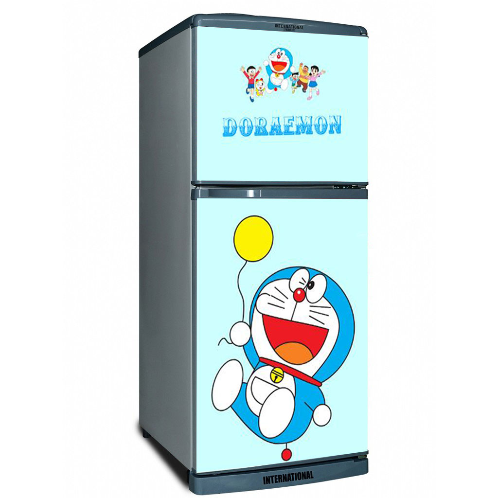 [HCM]Decal dán trang trí tủ lạnh Doraemon Mẫu 3