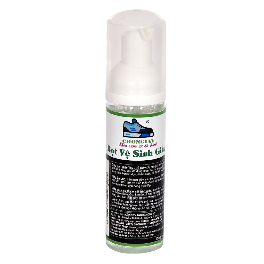 Bọt vệ sinh giày CHONGIAY tiện lợi 100ml