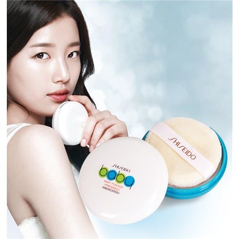 Phấn phủ kiềm dầu - phấn rôm Shiseido Baby Powder