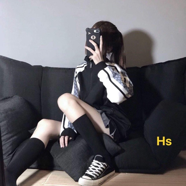 Áo khoác gió japlang họa tiết HSU