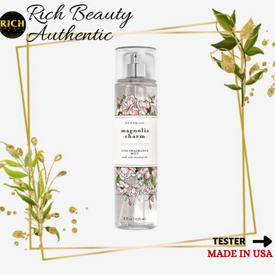 Magnolia charm - mini 10ml xịt thơm toàn thân body mist bath & body works usa