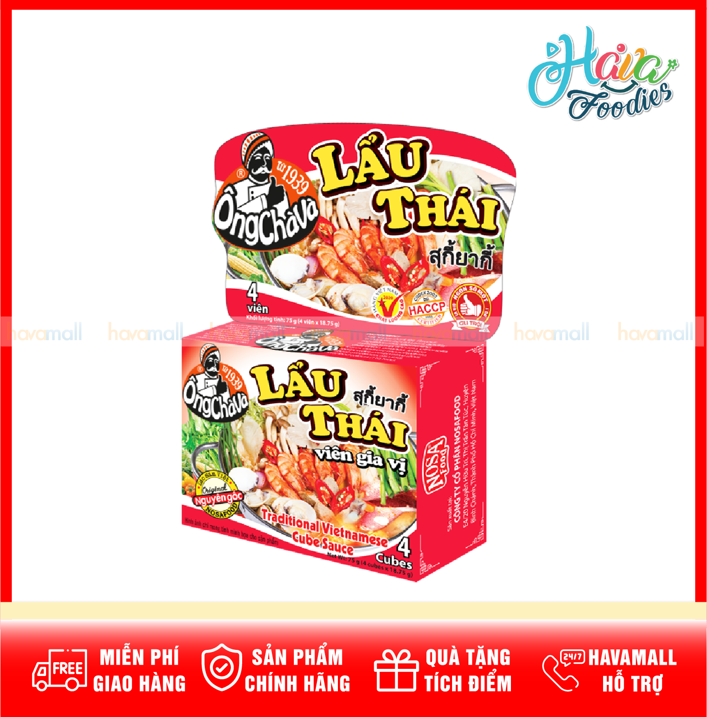 Viên gia vị lẩu thái ông chà và 75g