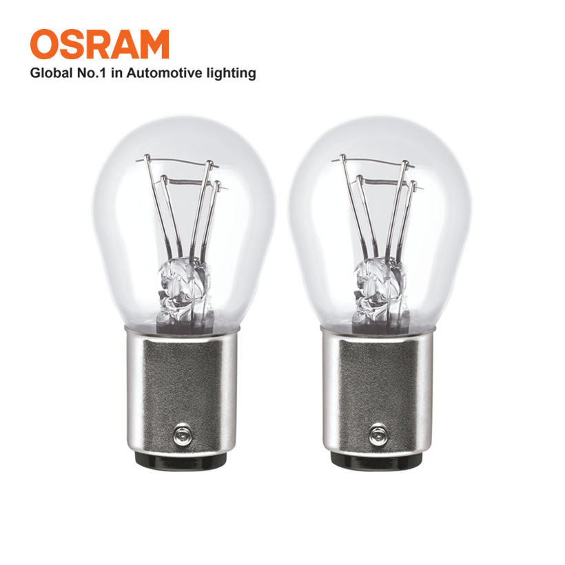 Bóng Đèn Sau 2 Tim OSRAM Original P21/5W 12V 21/5W (Chân Cao Thấp) - Nhập Khẩu Chính Hãng