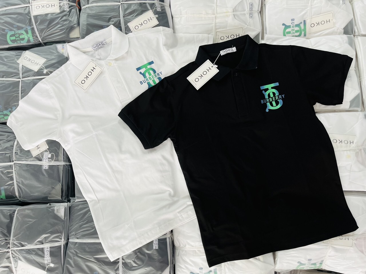 [Hoàn Tiền 15%] Áo thun nam cổ bẻ coton cao cấp thêu.