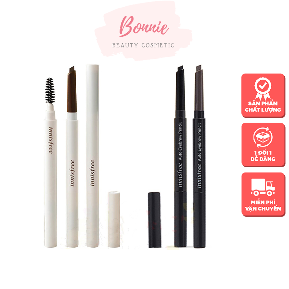 [HCM]Chì kẻ mày 2 đầu Innisfree Auto Eyebrow Pencil