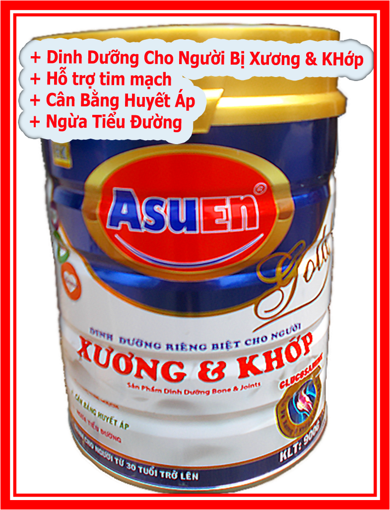 Sữa bột Asuen hỗ trợ xương khớp người lớn tuổi