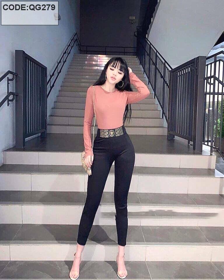 Quần Legging Thun VerSac Cạp Cao Gen Bụng - BIGSIZE 80kg