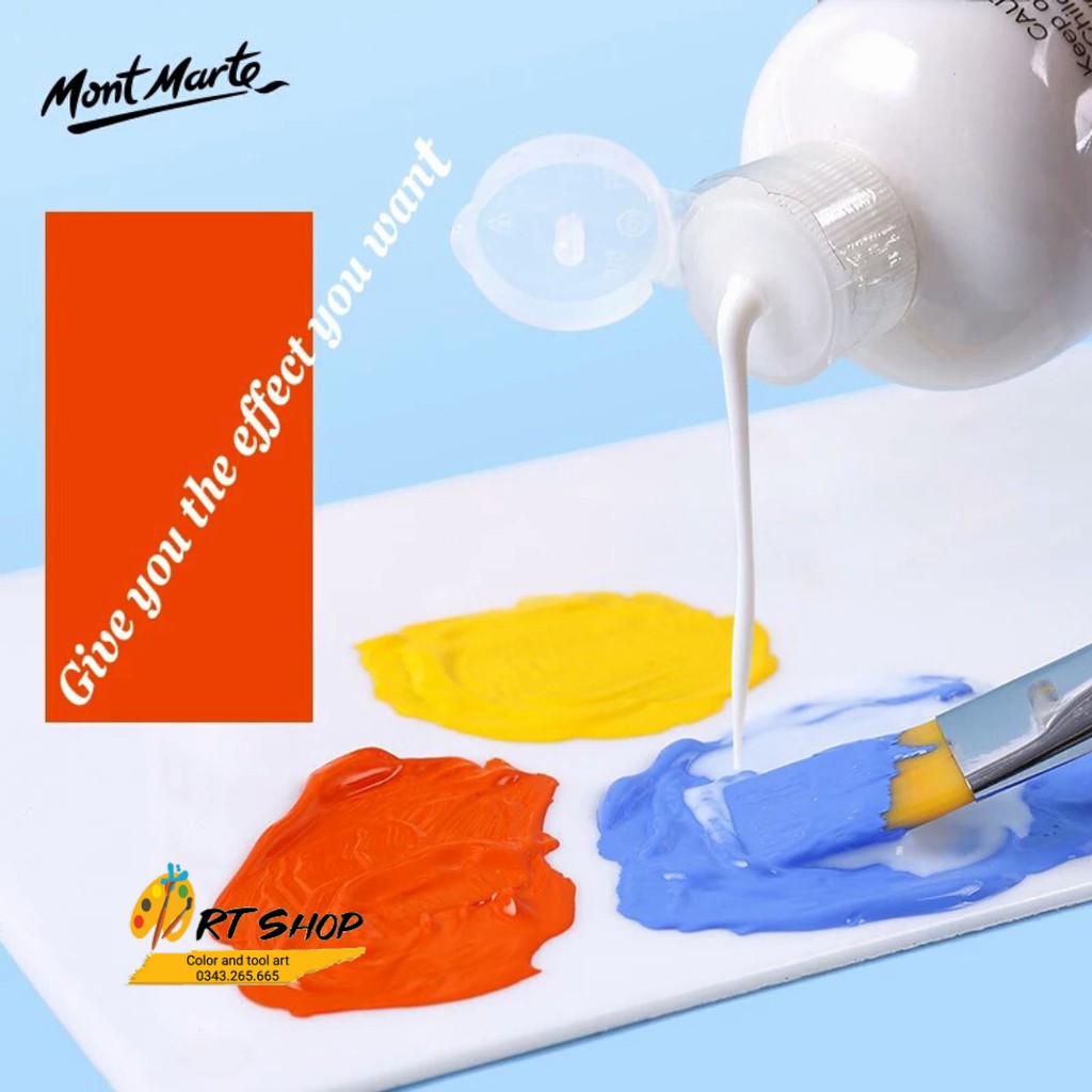 Dung môi pha Acrylic MONT MARTE, Medium acrylic Mont Marte 135ml