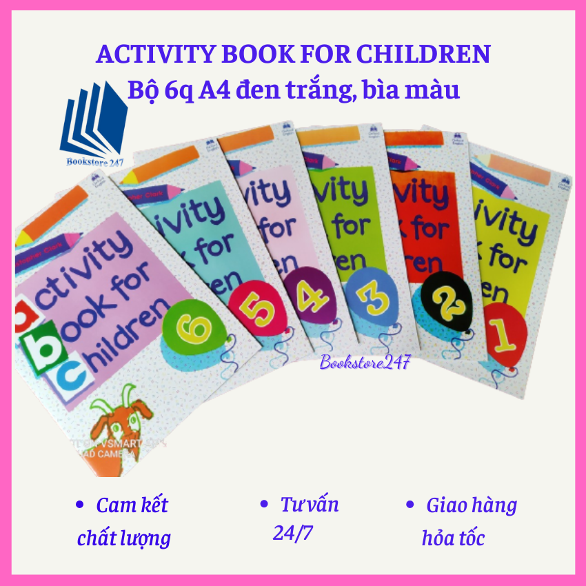 Activity book for Children bộ 6 cuốn A4