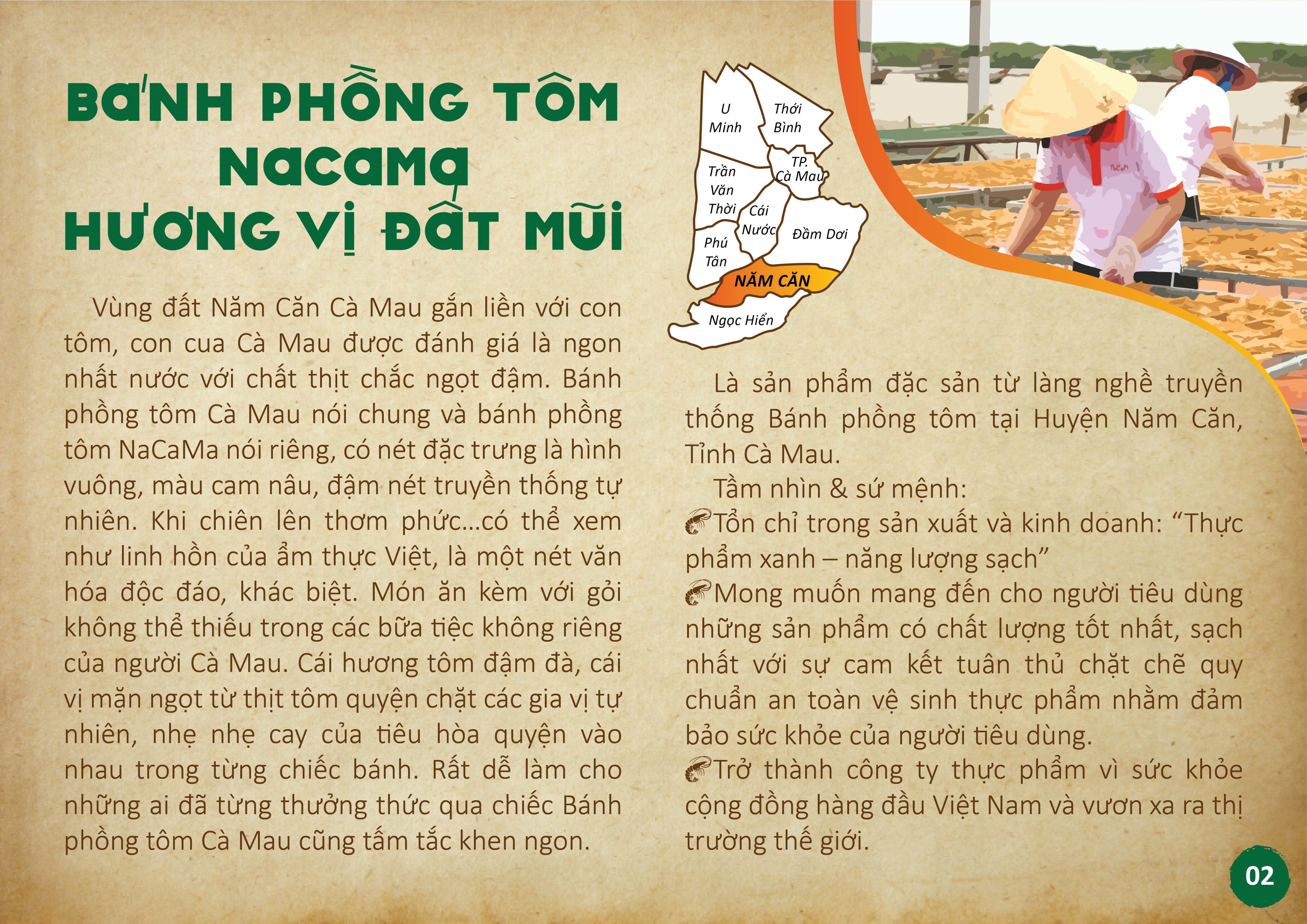bánh phồng tôm Cà Mau - NACAMA Tôm sú