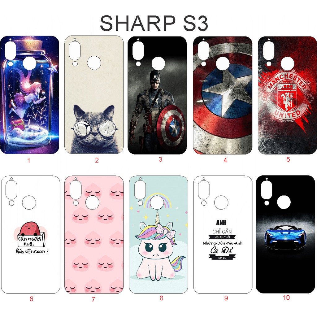 Ốp lưng Sharp Aquos S3 Mini hình siêu đẹp (P1)