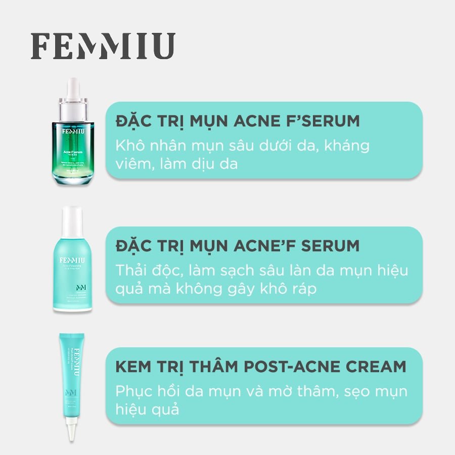 Serum Mờ Thâm Mụn Femmiu (30ml) Serum Mờ Thâm Mụn
