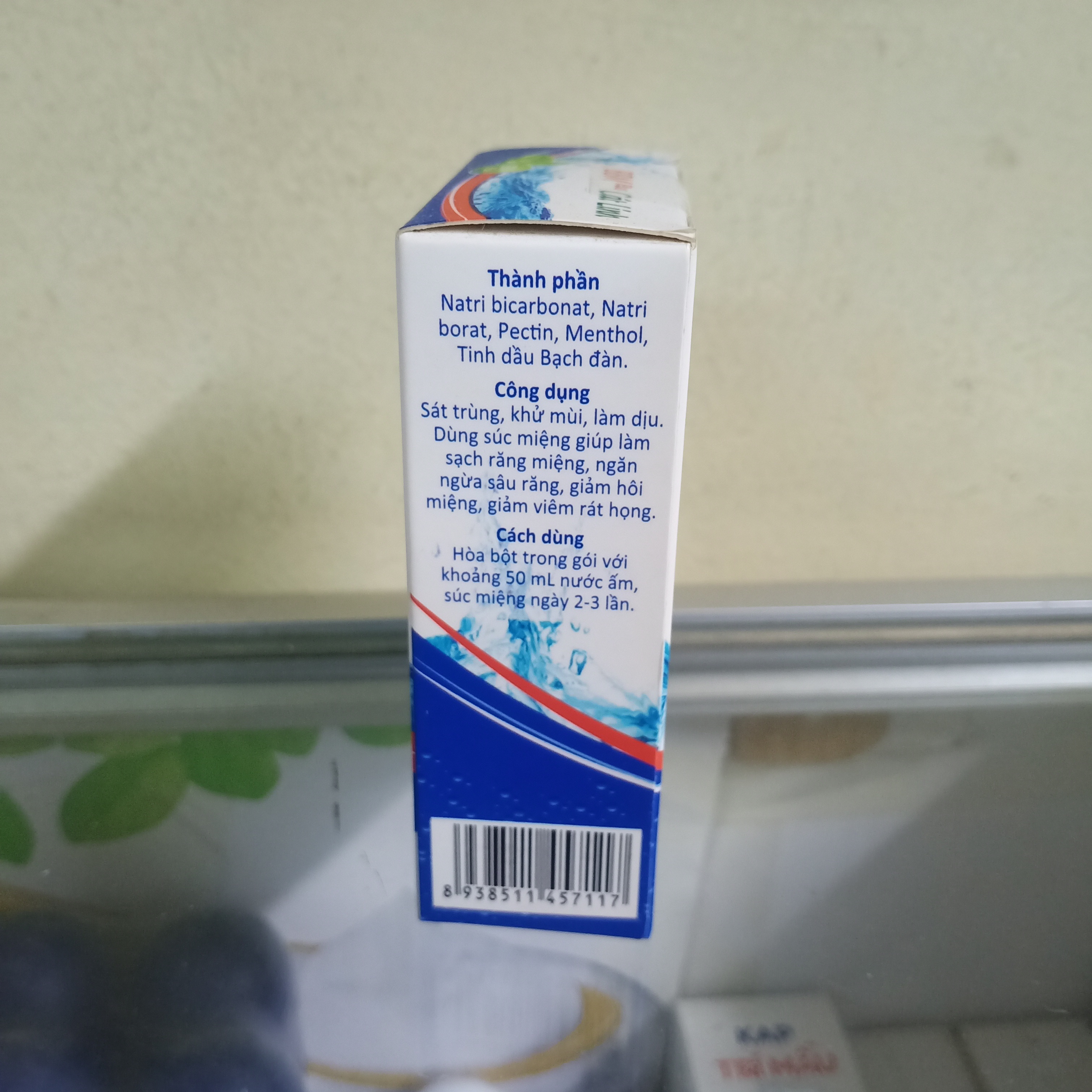 Muối súc miệng họng BBM Plus Cát Linh 12 gói