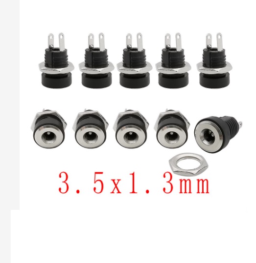 Bộ 10 Đầu jack đuôi cắm DC cái 5.5*2.1mm