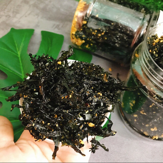 Combo 4 hủ RONG BIỂN CHÁY TỎI (~120gr/hủ)