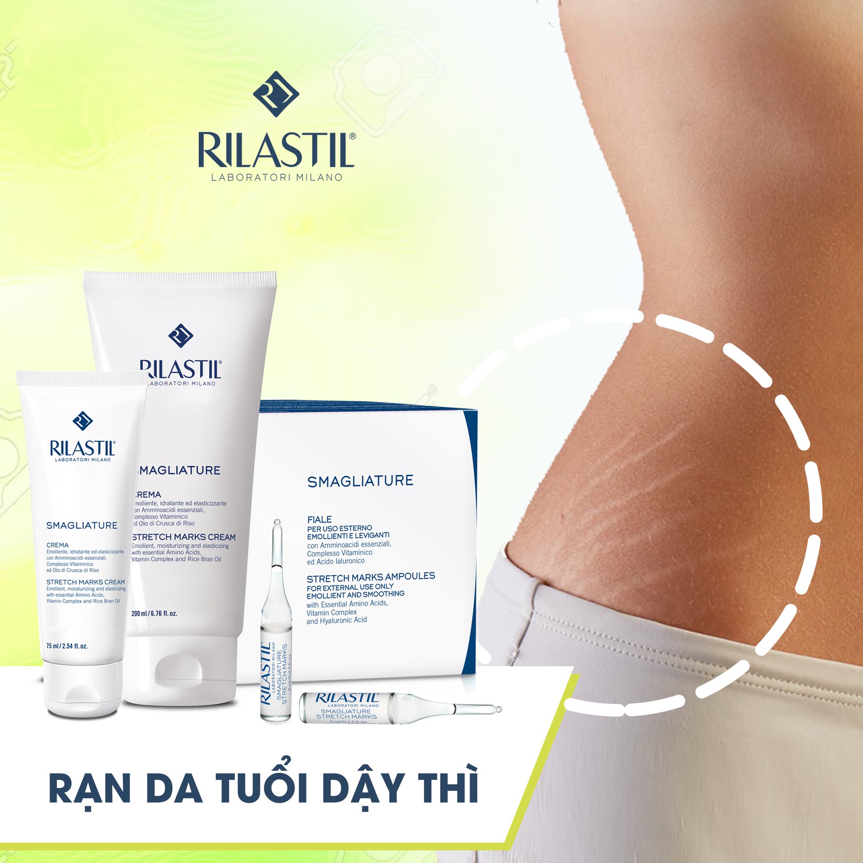 Kem chống rạn da Rilastil Stretch Mark 200ml
