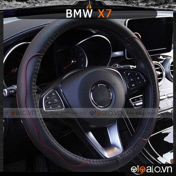 Bọc vô lăng xe ô tô bmw x7 da pu cao cấp - otoalo