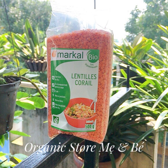 Đậu lăng đỏ hữu cơ Markal 500g