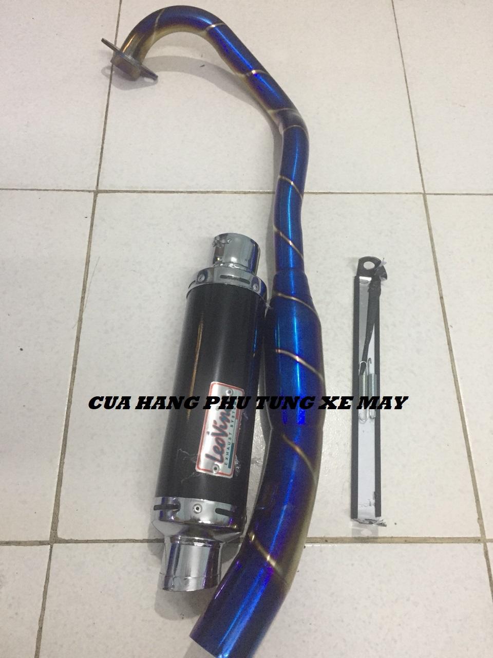 Pô LeoVince  kèm cổ bầu hơi titan gắn xe Ex135, Ex 150, Winner, Raider Fi, Satria
