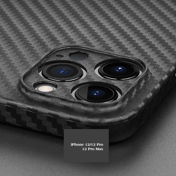 [ỐP LƯNG SIÊU MỎNG] 12 Pro Max vân Carbon Fiber hiệu Memumi