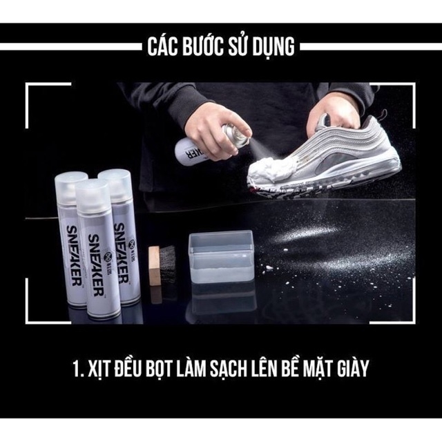 BÌNH XỊT TẠO BỌT VỆ SINH GIÀY SNEAKER CAO CẤP