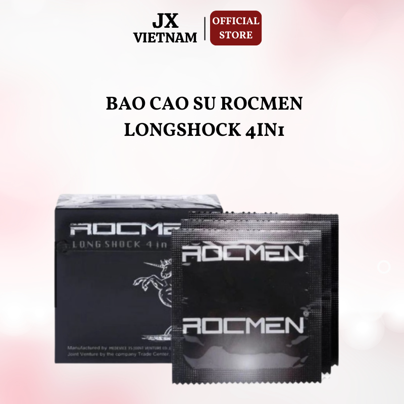 Bao cao su ROCMEN Đen [CHÍNH HÃNG] Có Gai, Gân, Kéo Dài Thời Gian, Hộp 12 Cái,Chân thực từng chuyển động TH STORE 01