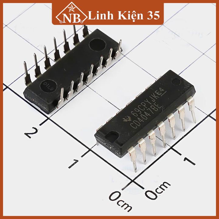 IC CD4047 SOP14 / DIP14 tiêu thụ điện năng thấp