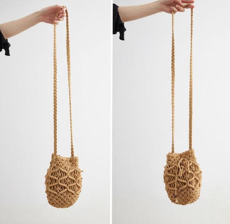 Túi bucket đan dây handmade
