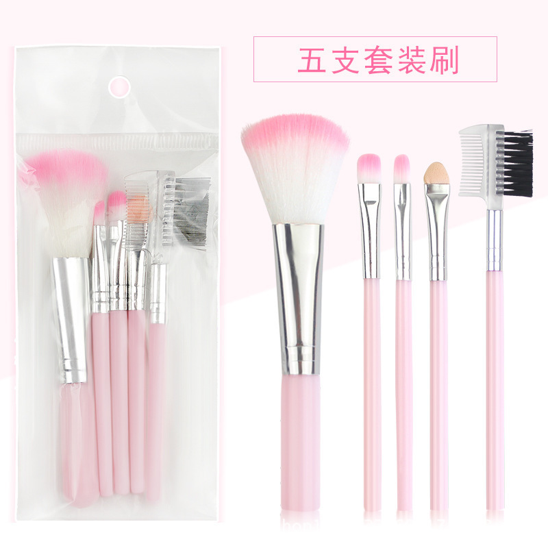 Bộ Cọ Mini Hồng 5 Chi Tiết