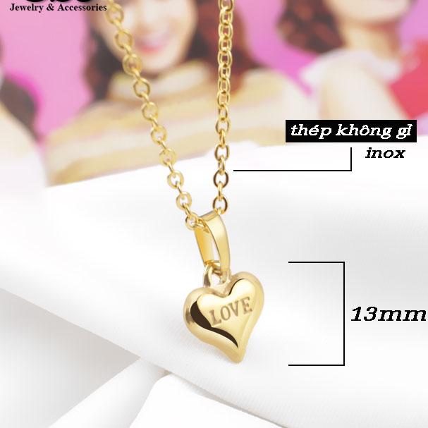 [HCM]Dây chuyền nữ Titan mạ vàng 18k