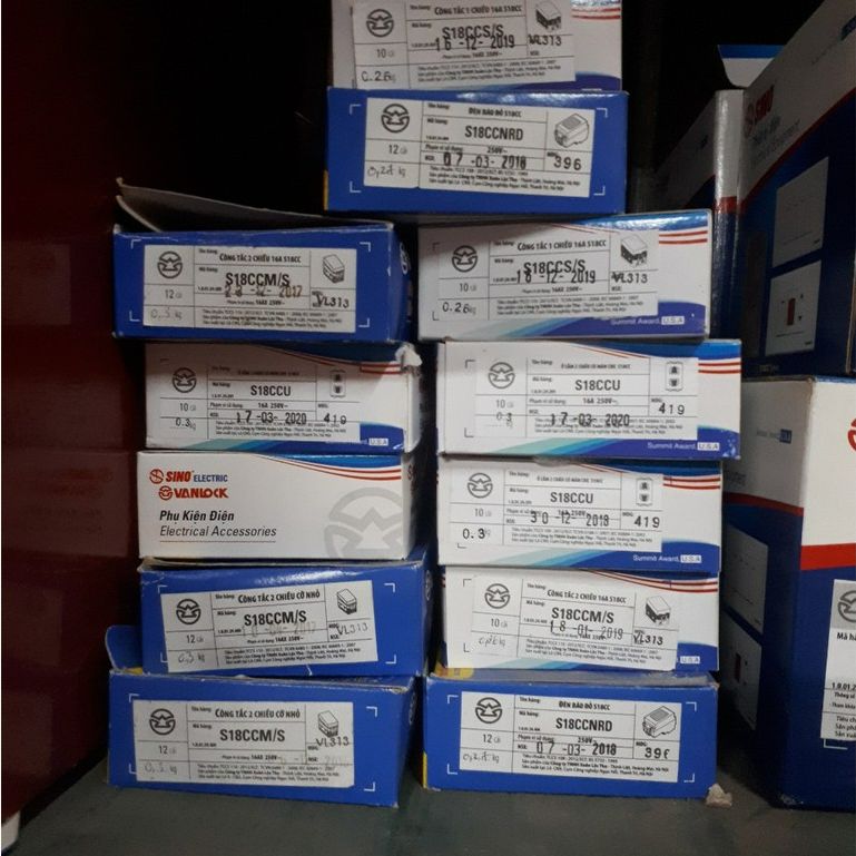 Hạt Công Tắc 1 Chiều S18Cc