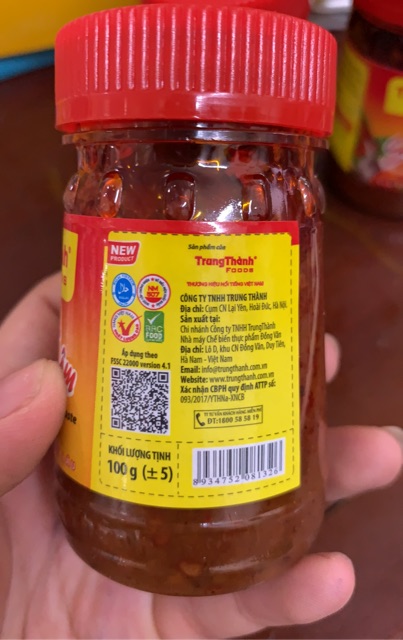 Sa Tế Tôm Trung Thành Hũ 100g